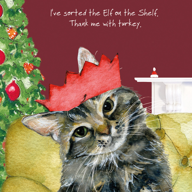 personalised-rachael-hale-santa-claws-christmas-cat-card