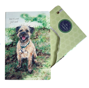Border Terrier Notebook - The Little Dog Laughed