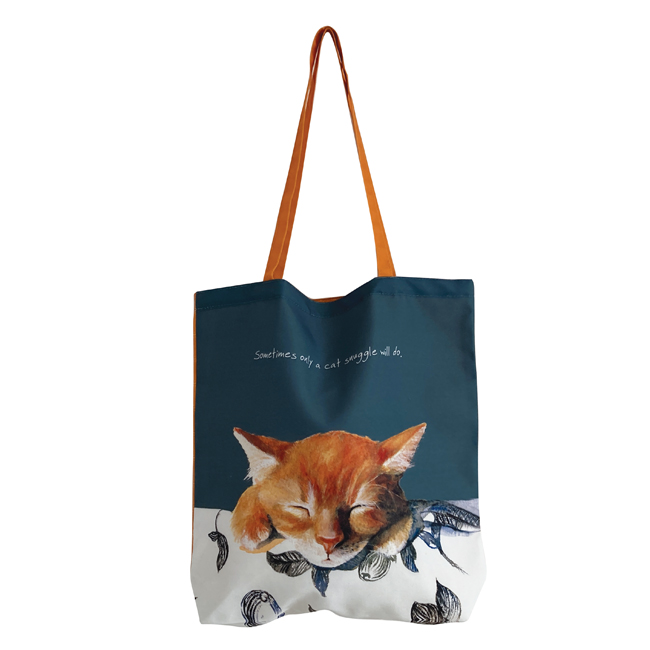 Ginger Cat Packable Tote Bag | Slight Second | Anna Danielle