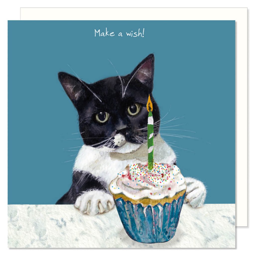 Cupcake Cat Birthday Card