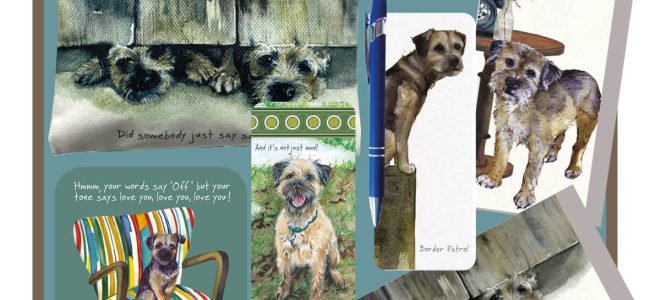 Border Terrier Letterbox Gift Set
