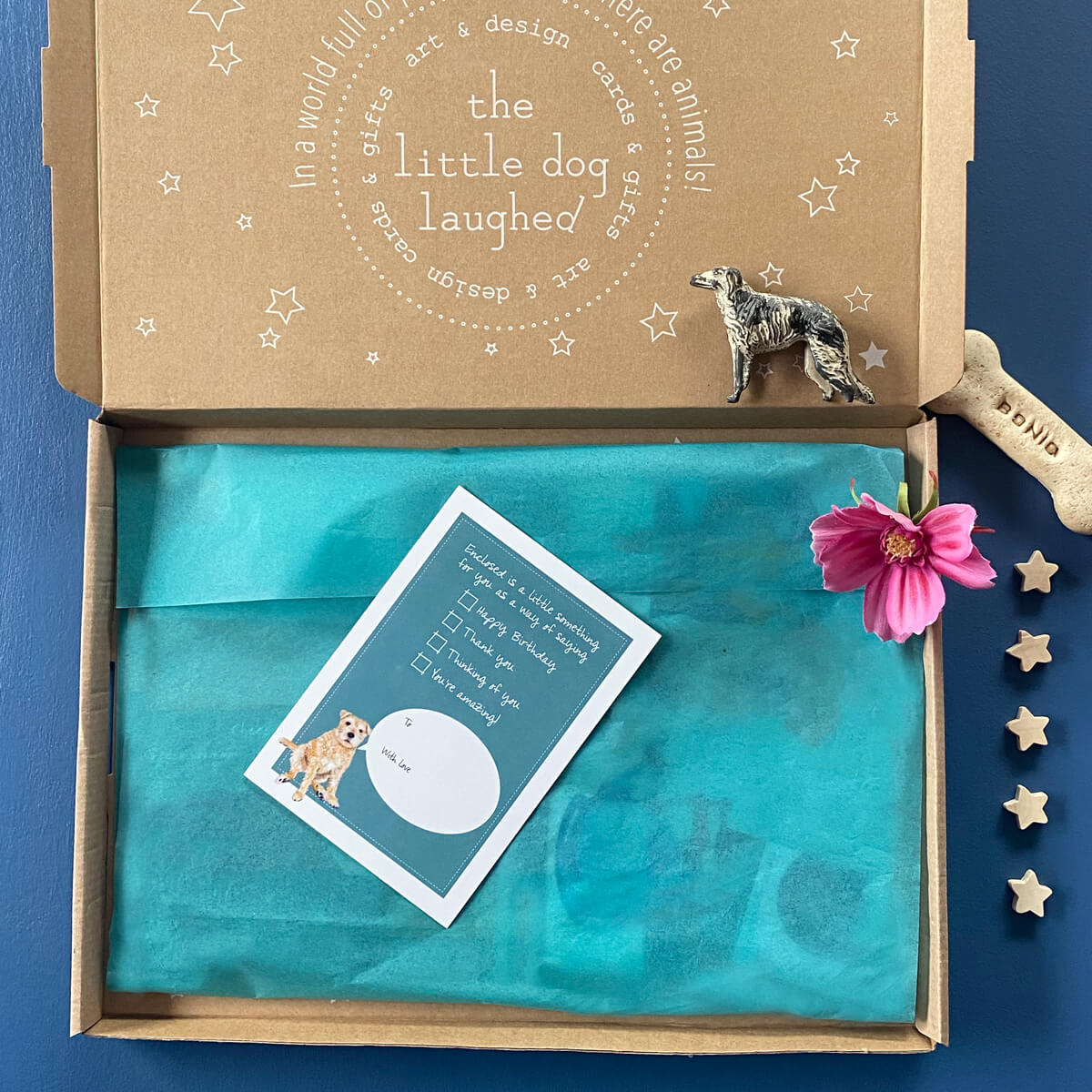 Dog-themed letterbox gift