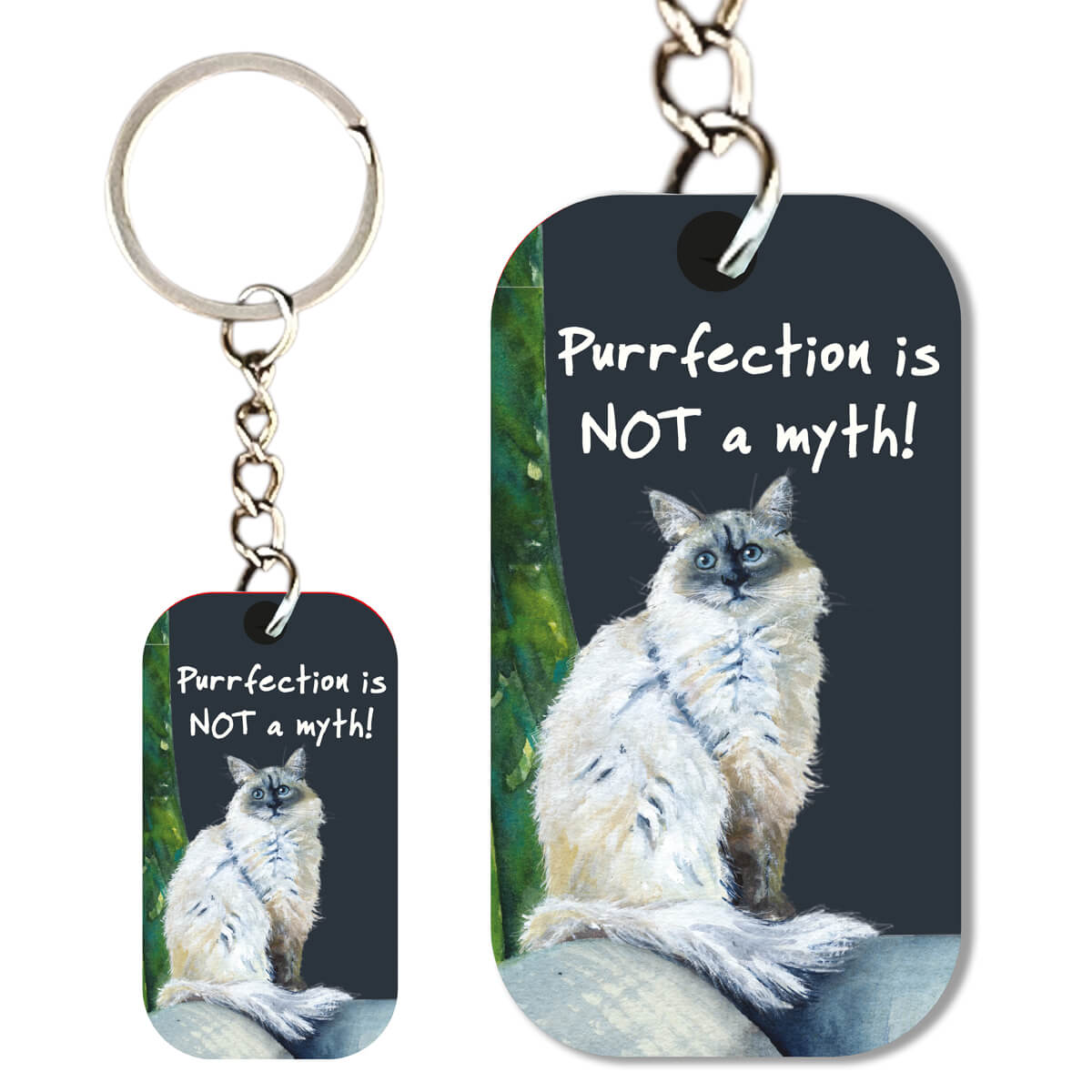 Ragdoll Cat Keyring