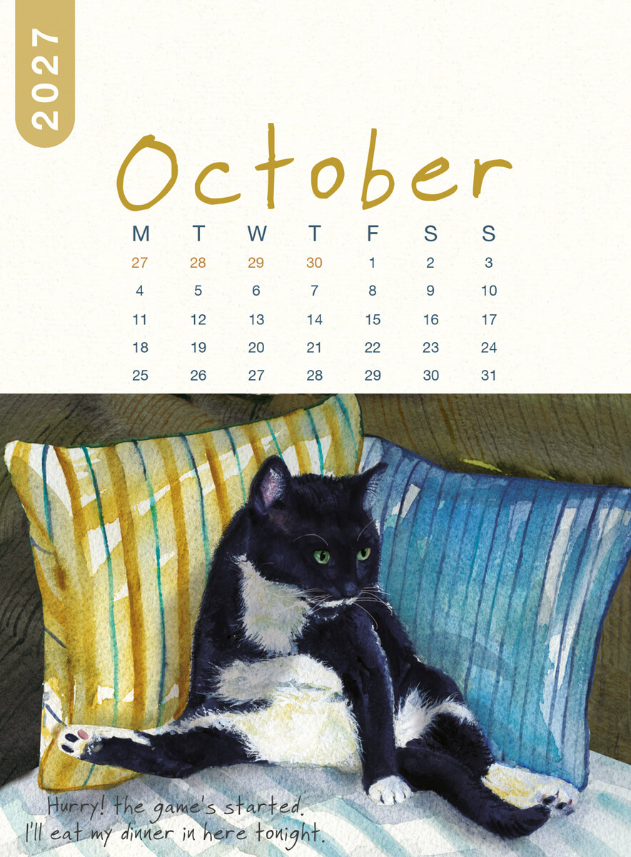 2027 Cat Desk Calendar - Image 14