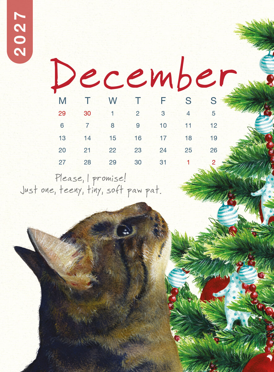 2027 Cat Desk Calendar - Image 16