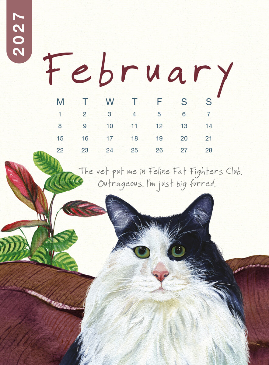 2027 Cat Desk Calendar - Image 6
