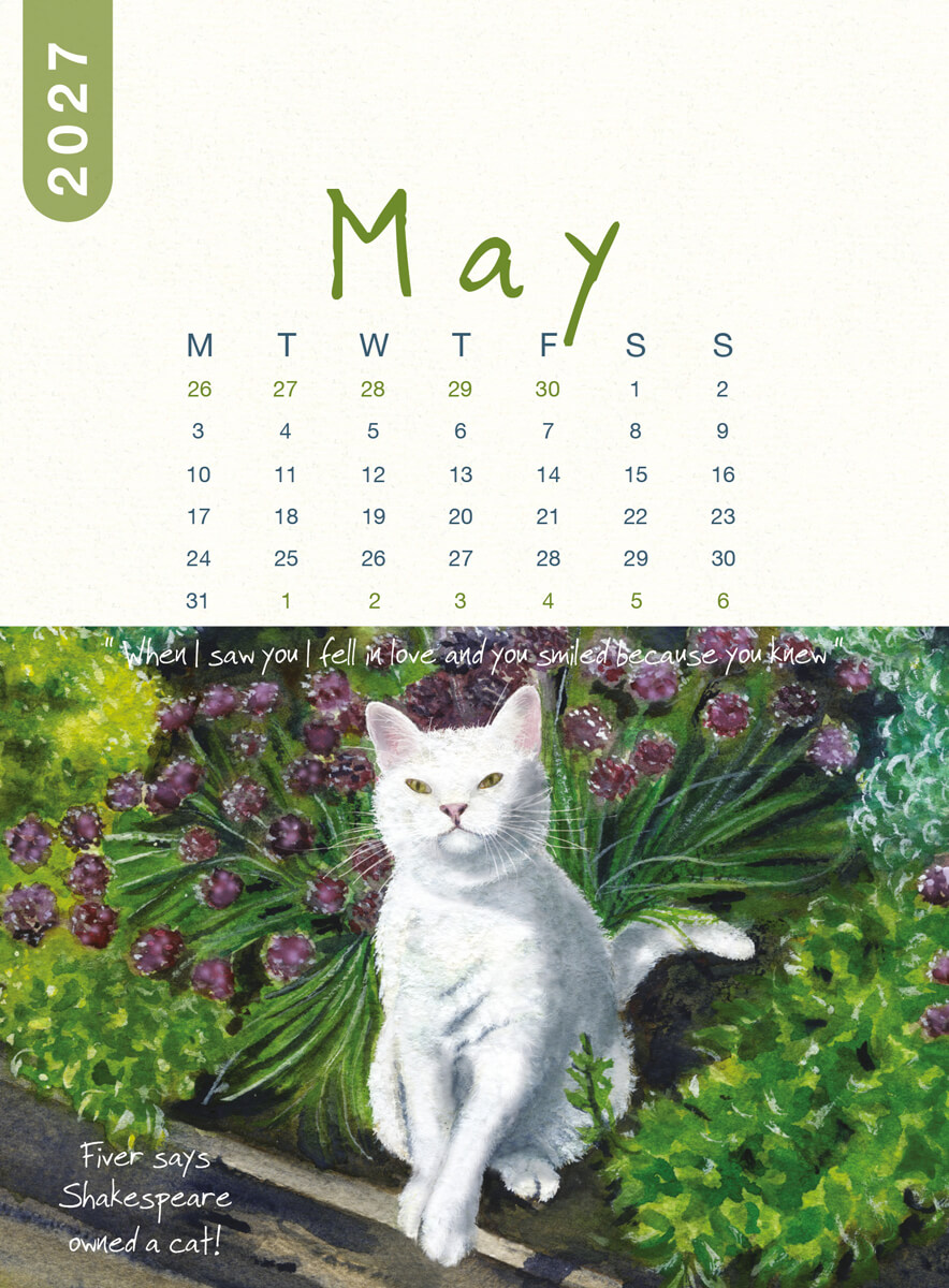 2027 Cat Desk Calendar - Image 9