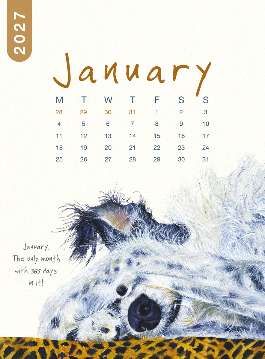 2027 Dog Desk Calendar - Image 3