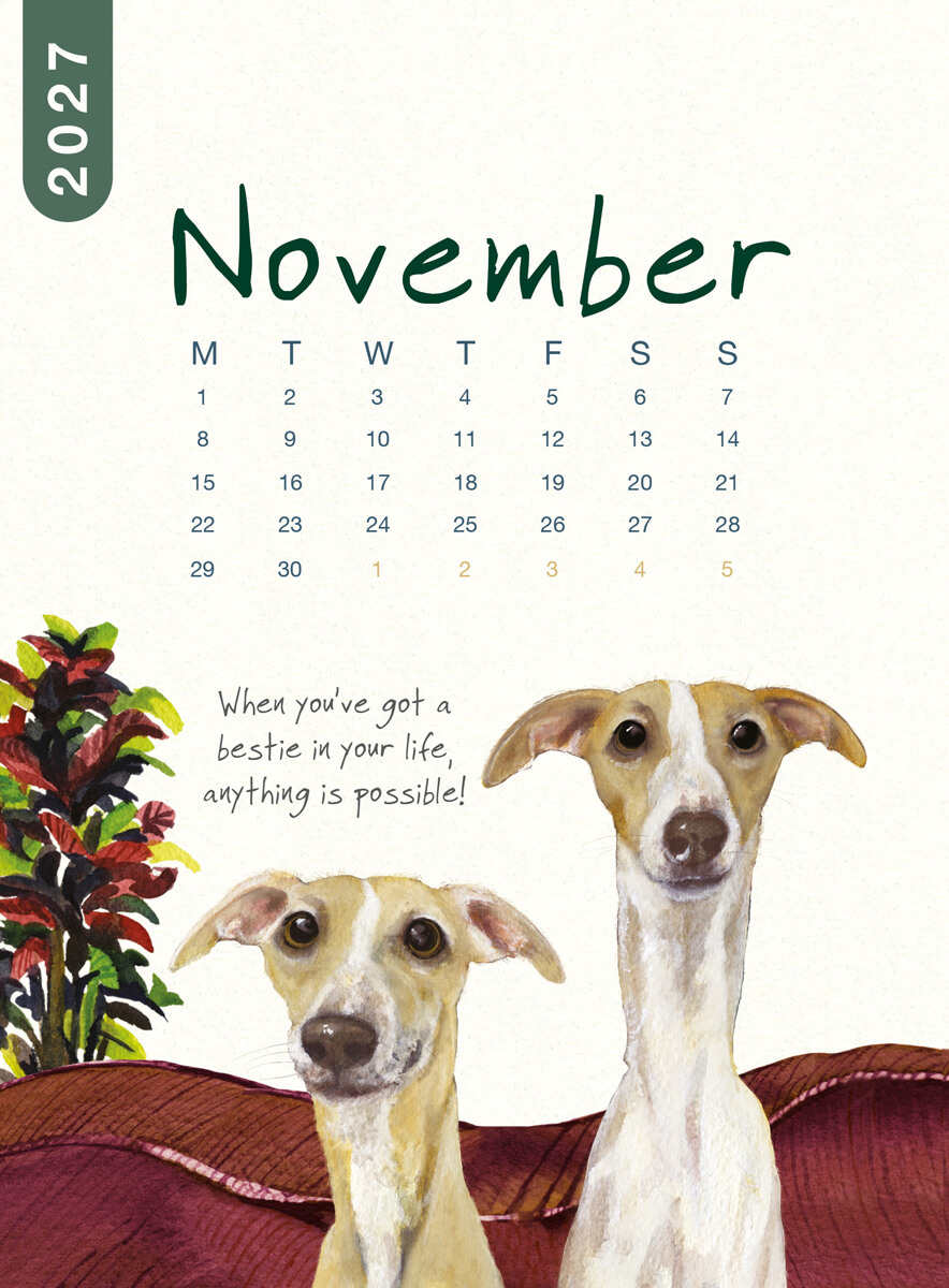 2027 Dog Desk Calendar - Image 13