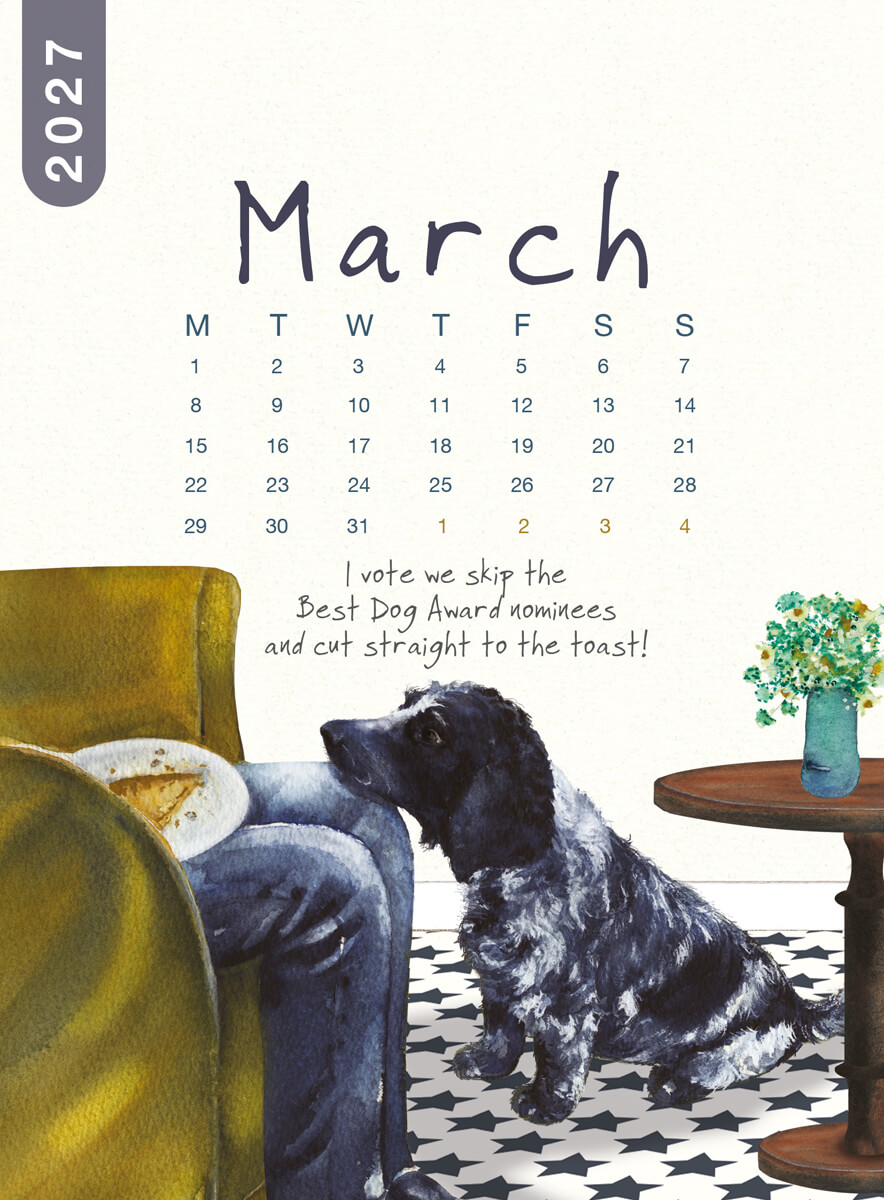 2027 Dog Desk Calendar - Image 5