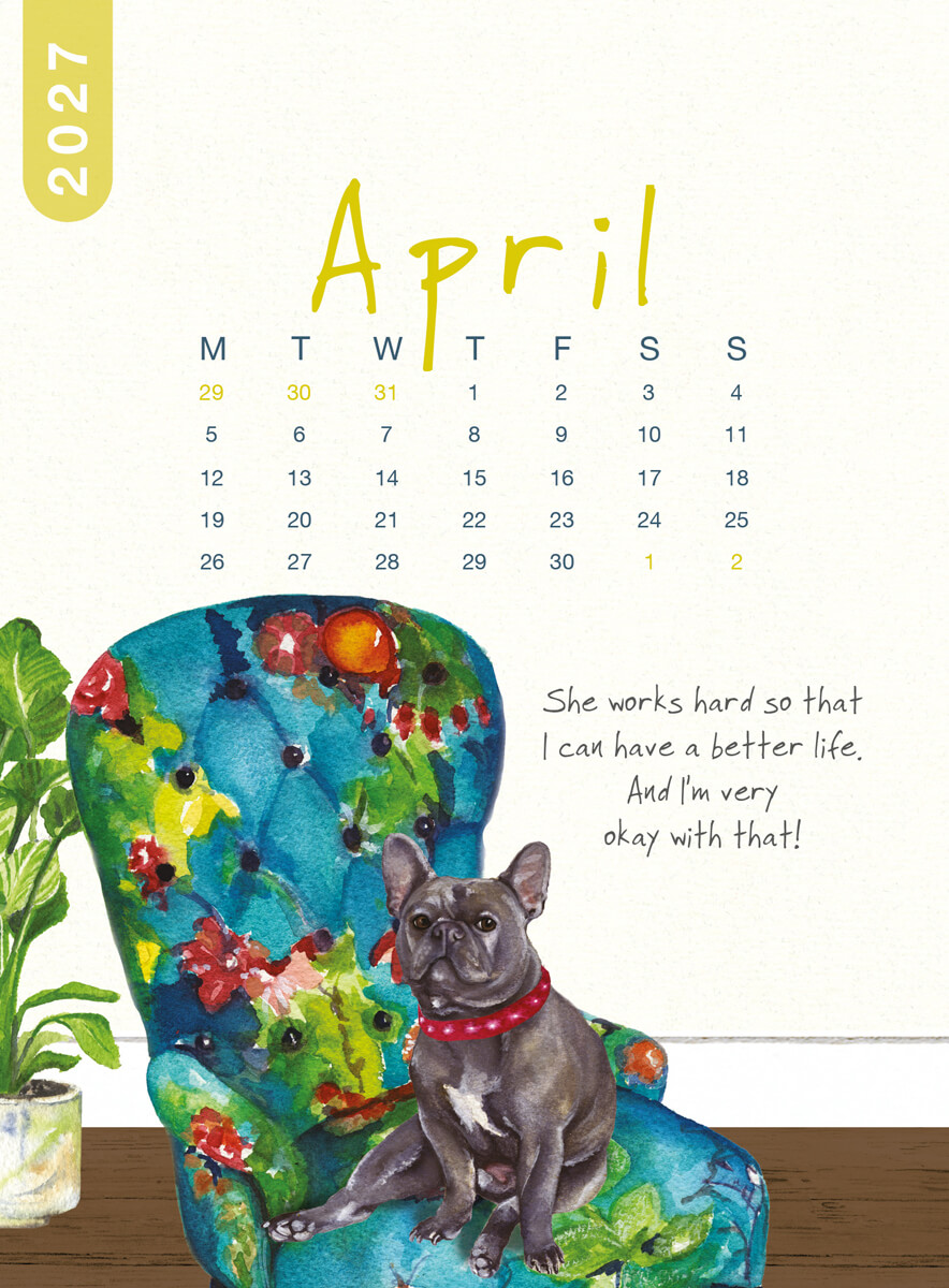 2027 Dog Desk Calendar - Image 6