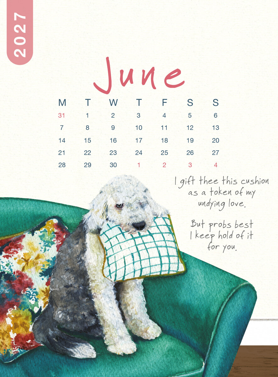 2027 Dog Desk Calendar - Image 8