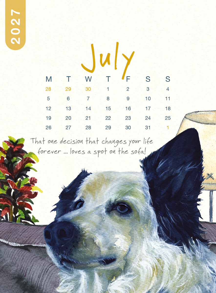 2027 Dog Desk Calendar - Image 9