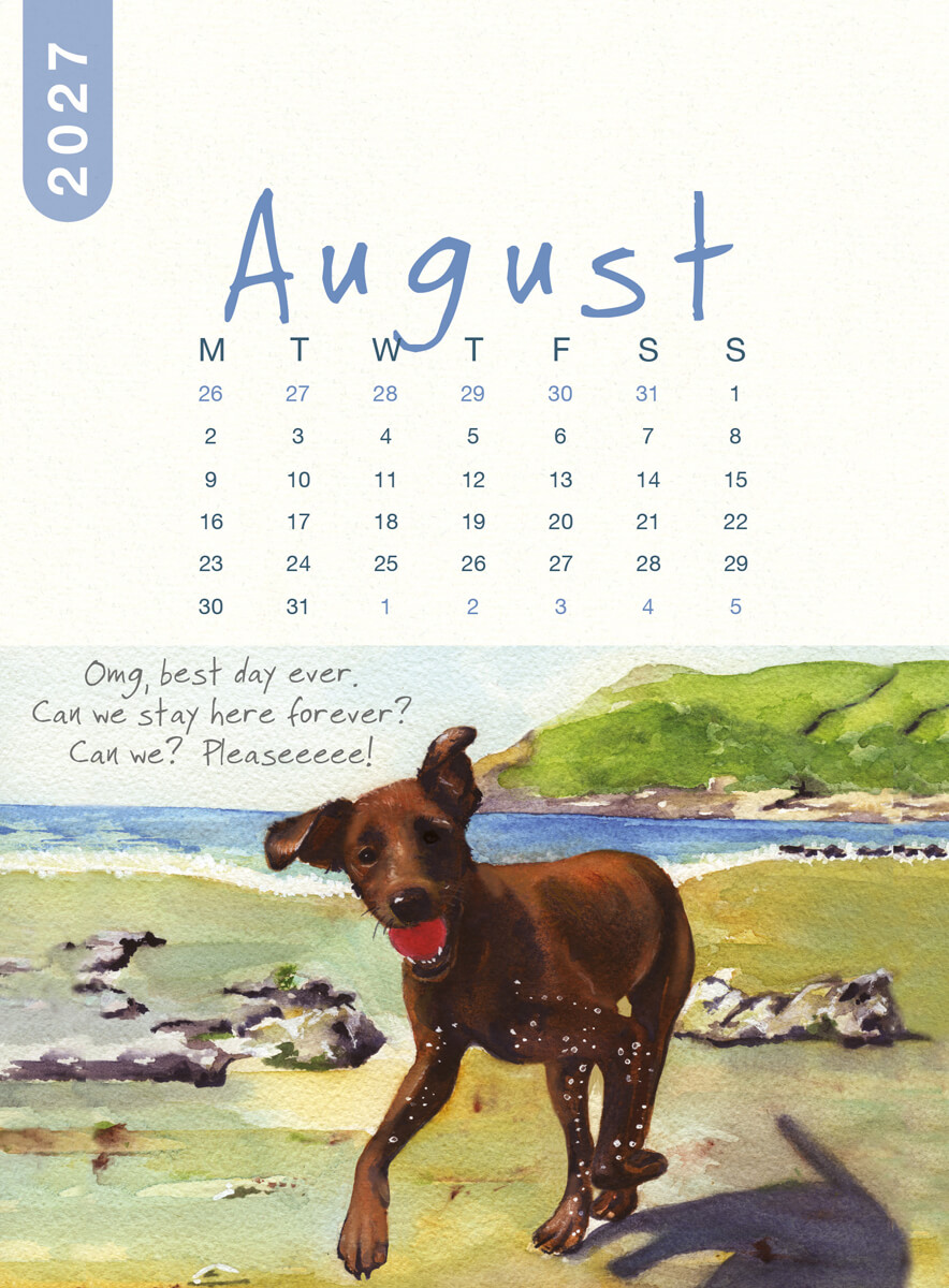 2027 Dog Desk Calendar - Image 10