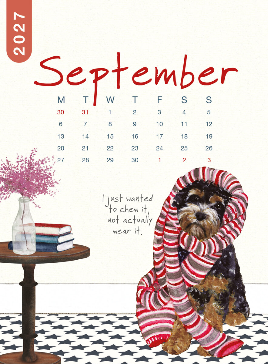 2027 Dog Desk Calendar - Image 11