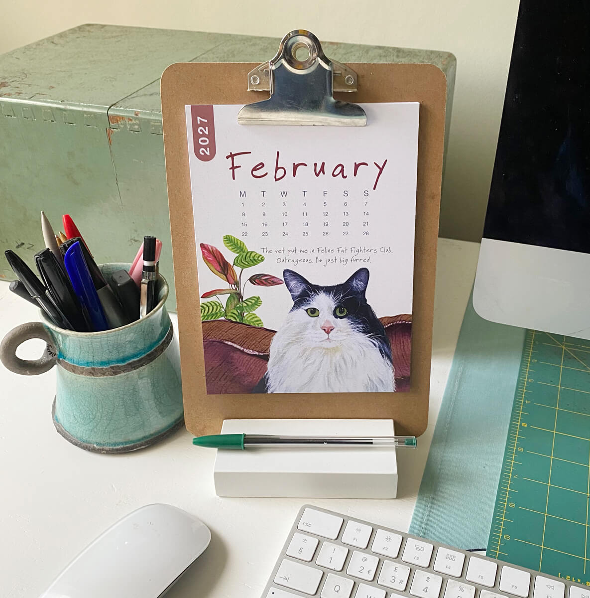 2027 Cat Desk Calendar - Image 3