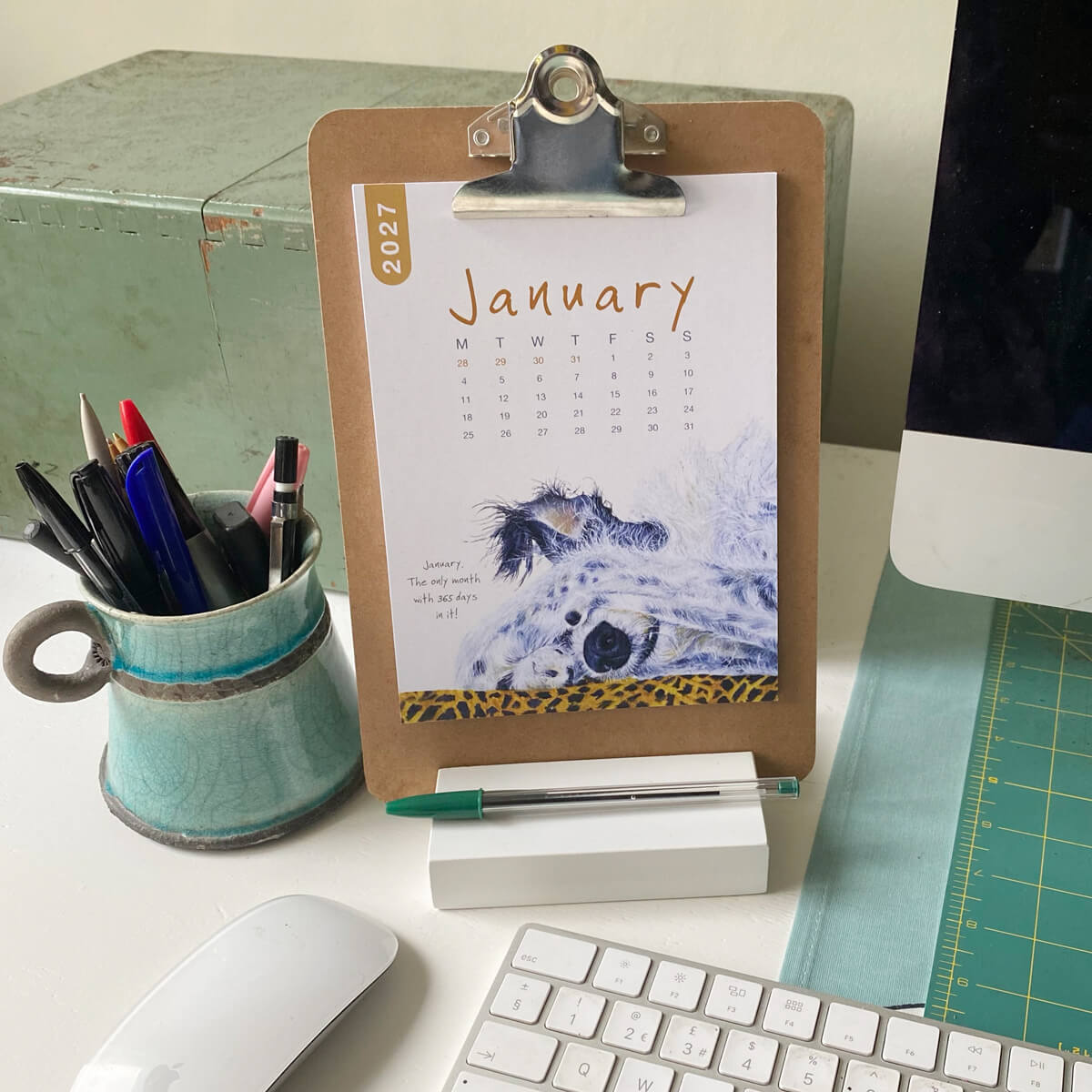 2027 Dog Refill Desk Calendar - Image 2