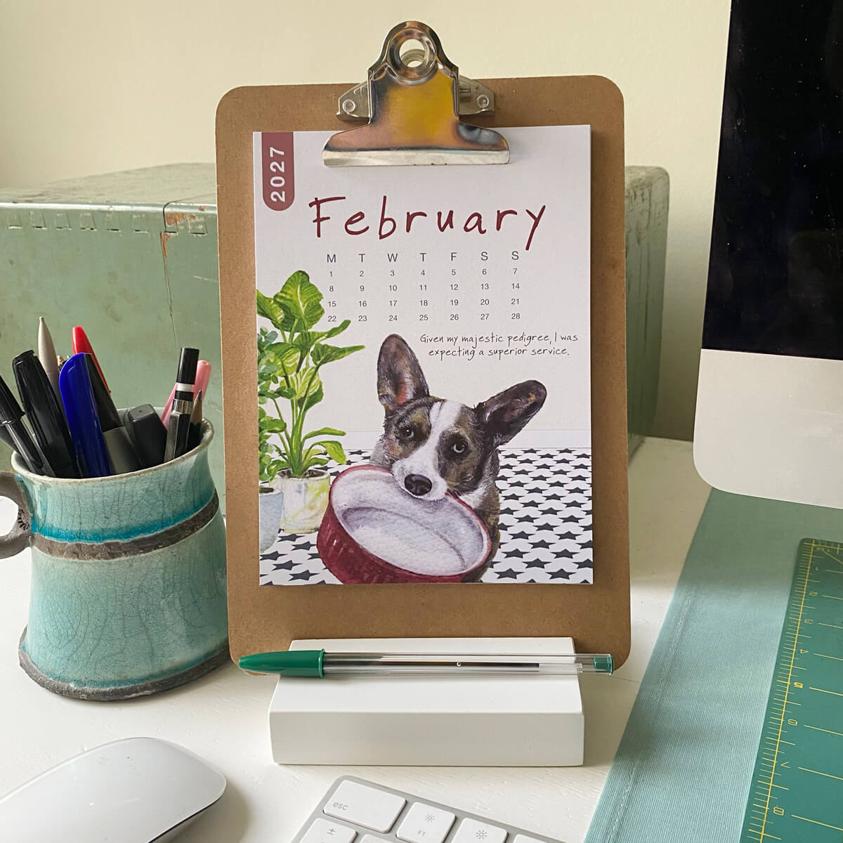 2027 Dog Desk Calendar - Image 2